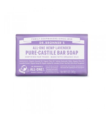 Dr Bronner's LAVENDER Pure-Castile Bar Soap